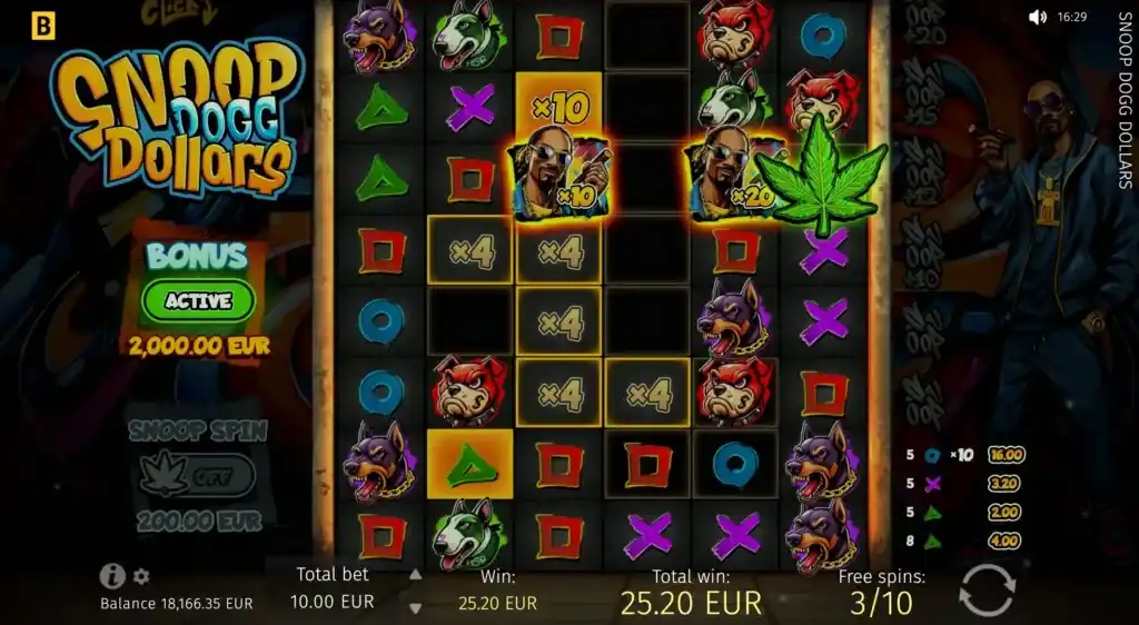 Playing Snoop Dogg Dollars on Mobile